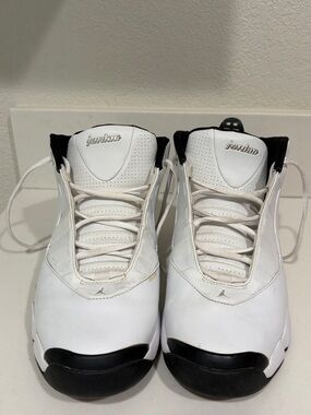 Jordan White and Black Basketball Sneakers